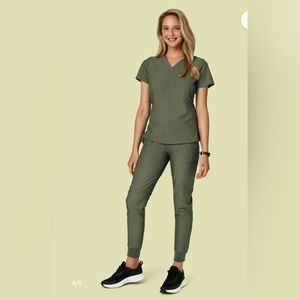 Mandala scrub set Heather olive, Medium